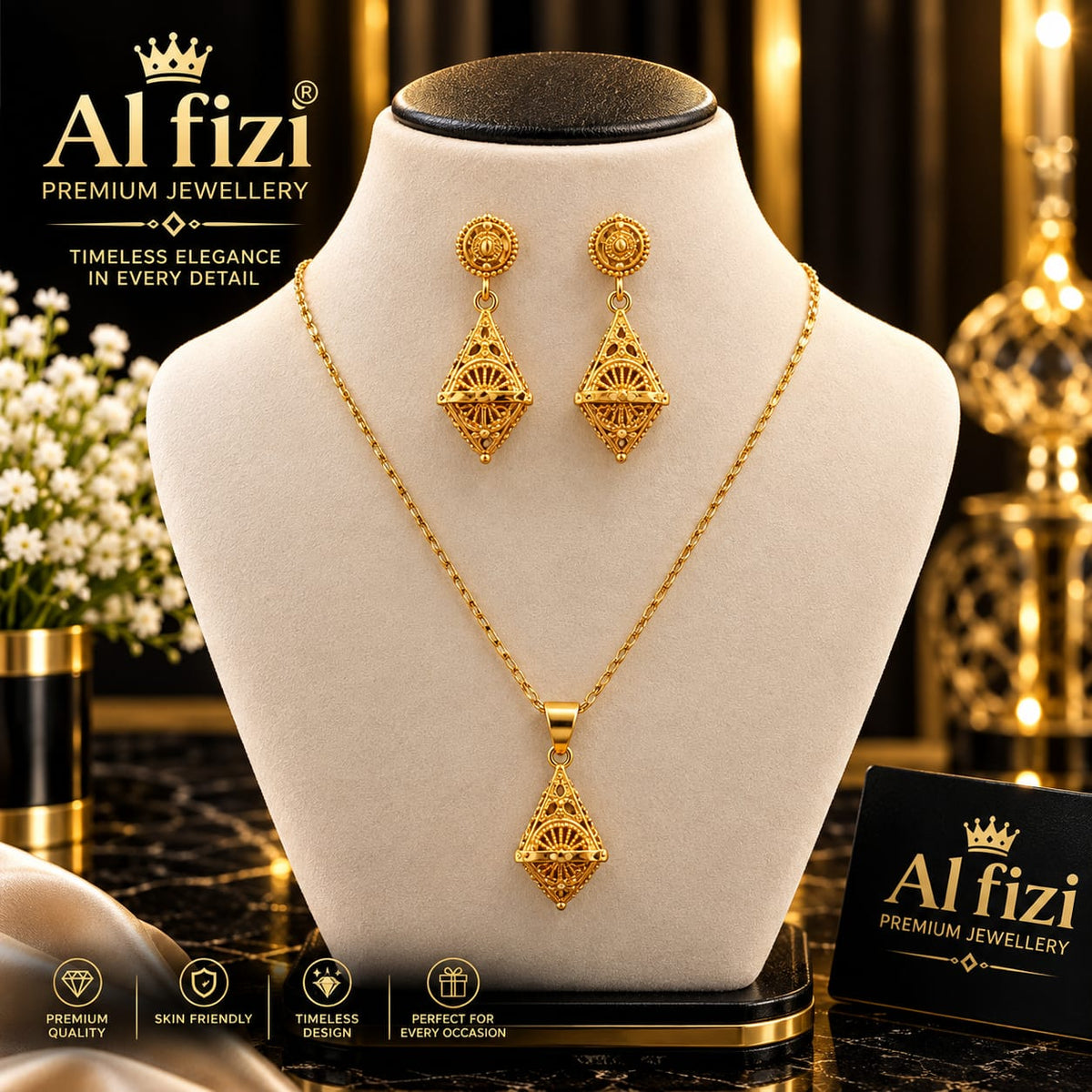 Premium Gold necklace set