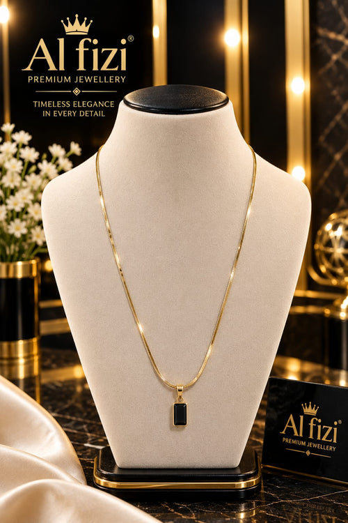 Black diamond necklace